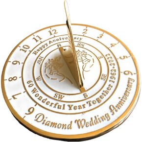 NauticalMart 60th Diamond Wedding for Parents, Grandparents, Couples, for Him or Her, Husband or Wife, Wonderful Year Together Personalized Gifts - 8 inches
