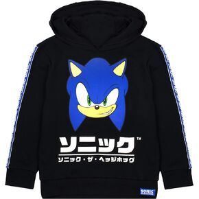 Sonic the Hedgehog Hoodie For Kids Japanese Gamer Black Sweater