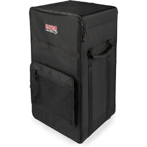 Gator Cases Lightweight Wooden Amp Head Case with Wheels and Pull Handle; (G-901),Black