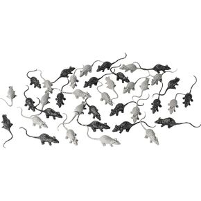 Exasinine 40 Pcs Mini Simulated Mouse Model Realistic Terror Plastic Mouse Figurines Small Fake Mouse for Halloween, Joke, Prank, Novelty Gifts in Kuwait