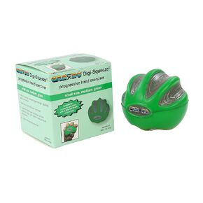 CanDo 31321 Digi-Squeeze Hand Exerciser Set, Yellow, Red, Green, Blue, Medium, 5pcs