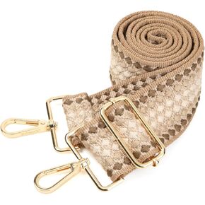 Wide Shoulder Purse Strap Adjustable Canvas Straps Handbag Strap Replacement Multicolor (2024-188-F1)…