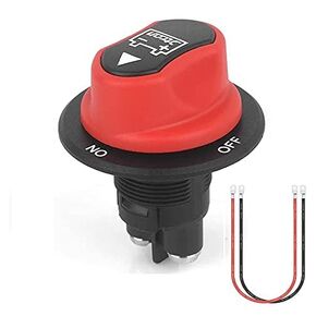 Jtron Battery Switch Isolator Motorcycle On/Off Battery Switch 12 V Mini with Cable 6AWG 50 cm for Marine Boat Caravan Car Vehicles Yacht Bus (200A)