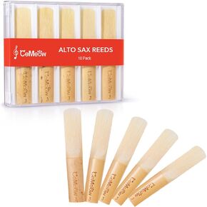 Alto Saxophone Reeds 3.0, Professional Alto Sax Reeds 10Pack with Plastic Box, Thinner Reed Tip Advanced Cutting Technology for Saxophone Beginner and Player