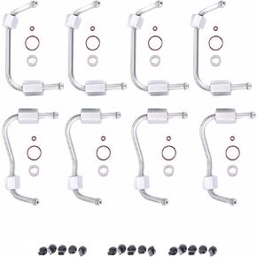 Fuel Injector Line & Seal Kit | Compatible with Ford Super Duty | 6.7L Powerstroke F250 F350 F450 F550 2011-2019 | F650, F750 2016-2019 | Cylinders 3,4,5,6 | Replaces: BC3Z9229B CM5292 CM5192
