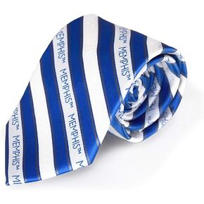 Fan Frenzy Gifts Men's Striped Tie Officially Licensed University Tie | NCAA Sports Ties for Men | Made of Microfiber