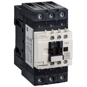 SCHNEIDER ELECTRIC LC1D65AB7 CONTACTOR, SPST-NO/SPST-NC, 3P, 24VAC, 65A