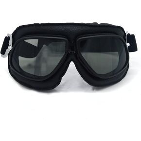 evomosa Motorcycle Goggles Vintage Pilot Style Cruiser Scooter Goggle Outdoor Sand Goggles Bike Racer Cruiser Touring Eyewear
