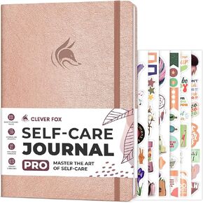 Clever Fox Self-Care Journal PRO – Wellness & Daily Reflection Notebook – Mental Health, Meditation & Mood Journal for Women, 7x10" (Mystic Blue)