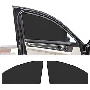 4PCS Car Side Window Sun Shades with Magnetic,Auto Front and Rear Windshield Curtains, Privacy Side Sunshade Curtain for Baby, Heat Insulation and UV Protection, Universal Car Accessories(Front+Back)