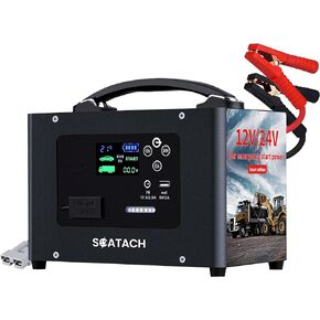 V10 10000A Car Jump Starter، 400W العاكس بطارية الطائر بدء محطة الطاقة لجميع الغاز أو الديزل، 24V / 12V صندوق القفز الليثيوم الثقيلة، 155Wh المحمولة بطارية السيارات الداعم الانتقال مربع in Kuwait