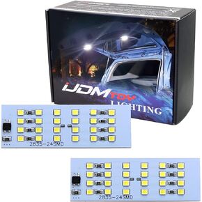 iJDMTOY 48-SMD Super Bright Xenon White LED Trunk Liftgate Deck Cargo Area Lamp Fit Full LED Circuit Board Panels, Compatible with Toyota 2010-2022 4Runner (N280)