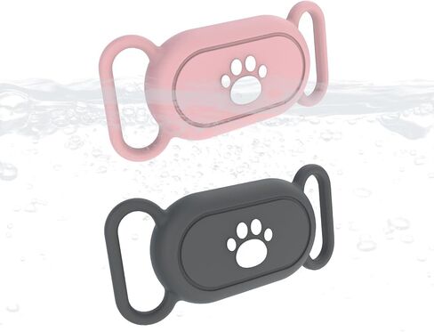 (2 Packs) Protective Cases Waterproof for Samsung Galaxy SmartTags 2,Doweiss Silicon Rubber Protective Cover Anti-Scratch for Pet Collars Fit for Galaxy SmartTags 2 Waterproof (Black + Army Green) in Saudi Arabia