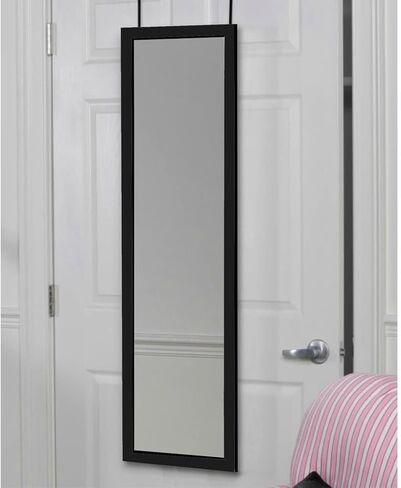 مرآة باب، DM1448BLK، مقاس 13.7 بوصة × 48 بوصة، أسود in Saudi Arabia