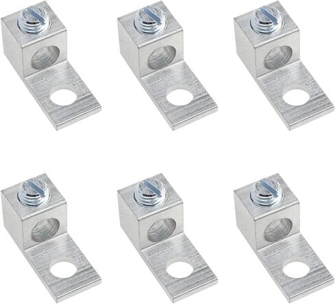 Mechanical Lug 2AWG TA-2 1B2U 1-Hole Aluminum Terminal Mechanical Lugs 6PCS in Saudi Arabia