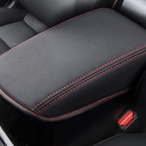 A ABIGAIL Center Console Cover Armrest Cover Compatible with Mazda CX5 2017 2018 2019 2020 2021 2022 2023 PU Leather Console lid Armrest Box Protector Cover Armrest Cushion Pad (Black) in Saudi Arabia