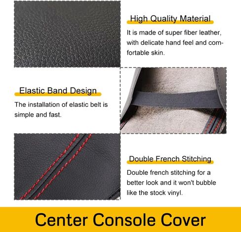 A ABIGAIL Center Console Cover Armrest Cover Compatible with Mazda CX5 2017 2018 2019 2020 2021 2022 2023 PU Leather Console lid Armrest Box Protector Cover Armrest Cushion Pad (Black) in Saudi Arabia