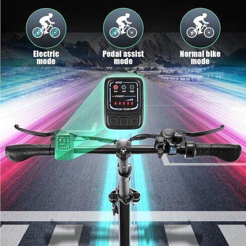 Vivi Electric Bike, 20" Folding Electric Bike 500W Ebikes for Adult, Foldable Ebike with 48V Removable Battery, Professional 7 Speed Adult Electric Bicycle Commuter Bike Full Suspension Cruise Control in Kuwait