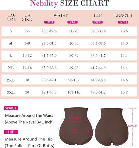 Nebility Tummy Control Panties Seamless Shapewear High Waisted Body Shaper Butt Lifter Panty Light Shaping Slip Underwear in Kuwait