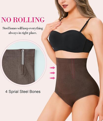 Nebility Tummy Control Panties Seamless Shapewear High Waisted Body Shaper Butt Lifter Panty Light Shaping Slip Underwear in Kuwait