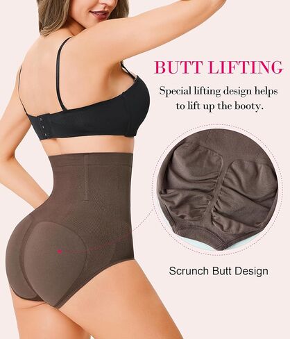 Nebility Tummy Control Panties Seamless Shapewear High Waisted Body Shaper Butt Lifter Panty Light Shaping Slip Underwear in Kuwait