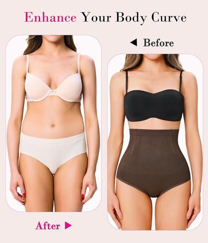 Nebility Tummy Control Panties Seamless Shapewear High Waisted Body Shaper Butt Lifter Panty Light Shaping Slip Underwear in Kuwait