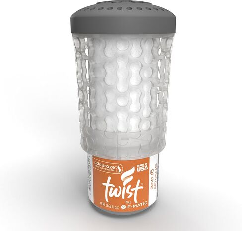 Twist Air Freshener Refill, Orange Grove, Premium Fragrance, Odor Counteractant, Spill Resistant, No Batteries, Eco-Friendly, Recyclable, Lasts 60 Days, Pack of 6 in Kuwait