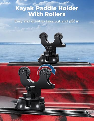 KEMIMOTO Kayak Paddle Holder Kayak Oar Holder for Fishing Kayak 2 Pack Kayak Track Mount Accessories Boat Paddle Holder for Fishing Kayak in Saudi Arabia
