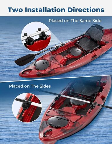 KEMIMOTO Kayak Paddle Holder Kayak Oar Holder for Fishing Kayak 2 Pack Kayak Track Mount Accessories Boat Paddle Holder for Fishing Kayak in Saudi Arabia