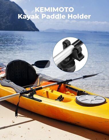 KEMIMOTO Kayak Paddle Holder Kayak Oar Holder for Fishing Kayak 2 Pack Kayak Track Mount Accessories Boat Paddle Holder for Fishing Kayak in Saudi Arabia