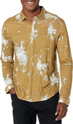 John Varvatos Men's Madera Long Sleeve Shirt in Saudi Arabia