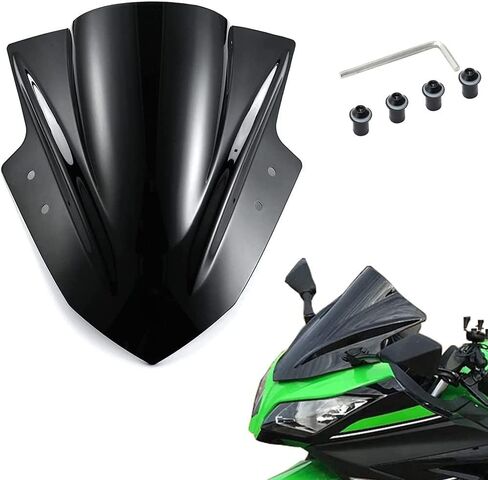 New for Kawasaki Ninja 300 EX300R EX300 2013 2014 2015 2016 2017 2018 Windscreen Windshield Repair Part kit Replacement Come with blots and Screws in Saudi Arabia