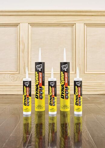 DAP 9Oz 27509 10 Oz DynaGrip Heavy Duty Exterior & Interior Construction Adhesive, 9 oz, Off- White in Saudi Arabia