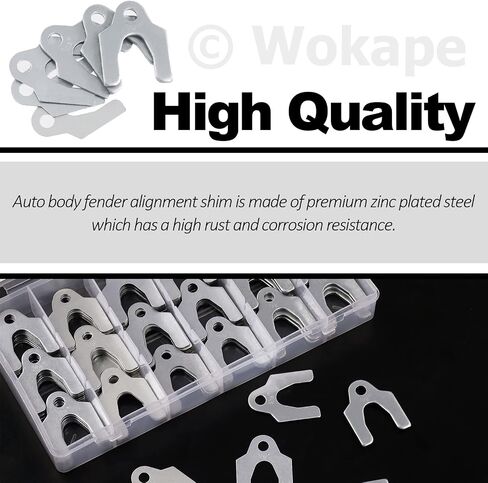 144Pcs 1/64" 1/32" 1/16" 1/8" Auto Alignment Body Shim Assortment Set with Storage Box, Universal for Adjusting Body Parts or Camber in Saudi Arabia