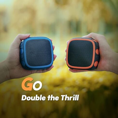 DOSS Waterproof Bluetooth Speaker with Big Sound, 22H Playtime, IP67 Waterproof and Dustproof, Durable Carabiner, Portable Outdoor Speaker with Clip for Beach, Pool, Camping, Hiking, Shower-Brown in Saudi Arabia