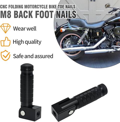 Rear Footrest Peg Footpeg, Folding Motorcycle Bicycle Foot Pegs For Mini Bike, Honda Grom MSX125 M8 Install Hole in Saudi Arabia