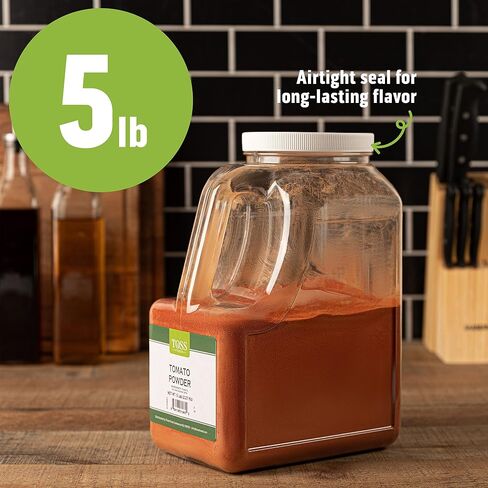 Toss Tomato Powder for Cooking - 5 Pounds Bulk - Versatile for Camping, Cooking, and Emergency Food Supply - Concentrated Flavor, Easy to Use, Long Shelf Life in Saudi Arabia