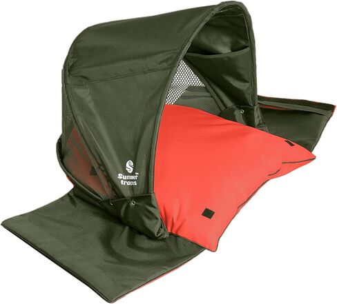 The Sunshade Pillow/Windproof Beach Sun Shelter, Portable Face Shade Canopy Umbrella, UV Sun Protection Headrest Tent, Breathable Tear-Resistant Waterproof (Pink/White) in Saudi Arabia