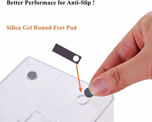 BangQiao Clear Small Plastic Storage Box with Handle, Hinged Lid and 3 Adjustable Compartments, Portable Organizer Case for Sewing, Stationery, Chalk, Art&Craft Supplies, Makeup, First Aid Kit in Kuwait