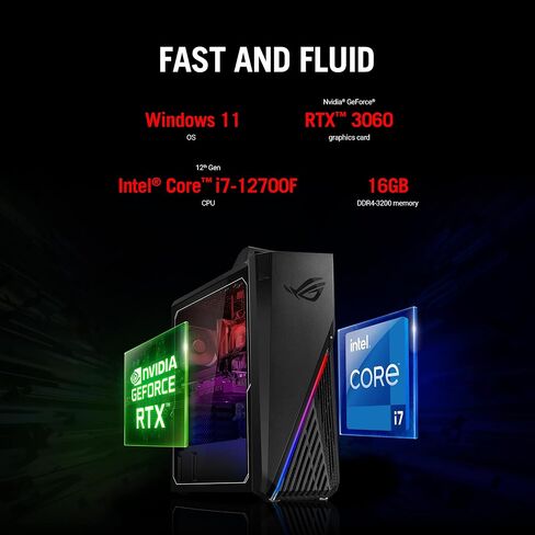 كمبيوتر مكتبي للألعاب ASUS TUF 15L، معالج Intel Core i7-13620H، رسومات NVIDIA GeForce RTX 5060، ذاكرة وصول عشوائي 16 جيجابايت، 1 تيرابايت M.2 NVMe™ PCIe® 4 SSD، لوحة مفاتيح وماوس، Wi-Fi 6، Windows 11 Home، رمادي in Kuwait