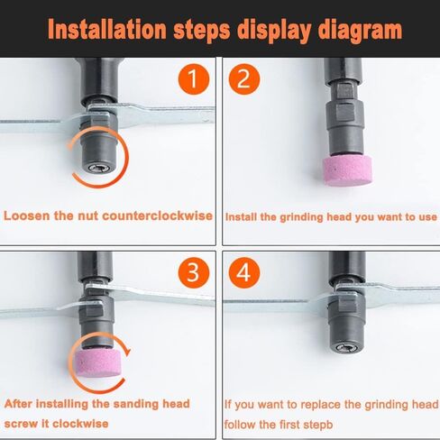مطحنة هواء ممتدة 1/4 بوصة 1/8 بوصة | آلة طحن تعمل بالهواء المضغوط بقوة مستقيمة، أدوات قطع نقش عالية السرعة 22000 دورة في الدقيقة in Kuwait