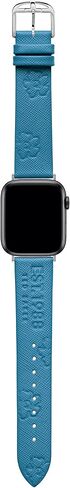 حزام جلد سافيانو باللون الأزرق الفاتح وشعار تيد بيكر وزهرة الماغنوليا لساعة Apple Watch® (الموديل: BKS38S210B0) in Saudi Arabia