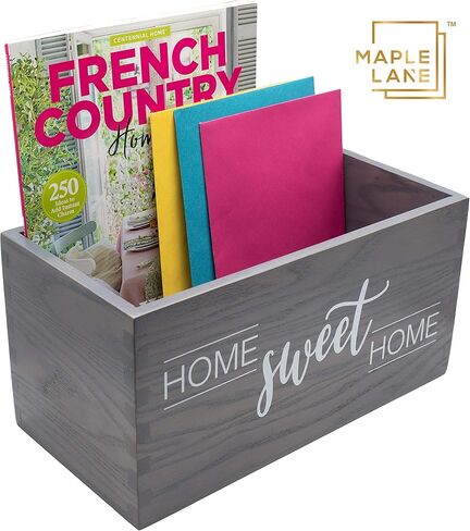 Handcrafted Solid Ash Wood Mail Holder with Letter Opener - Mail Holder for Countertop - Entryway Decor - Mail Holder for Desk - Desktop Mail Organizer - Letter Holder in Kuwait