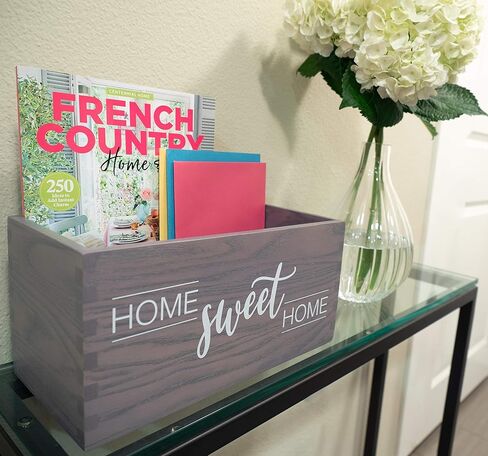 Handcrafted Solid Ash Wood Mail Holder with Letter Opener - Mail Holder for Countertop - Entryway Decor - Mail Holder for Desk - Desktop Mail Organizer - Letter Holder in Kuwait