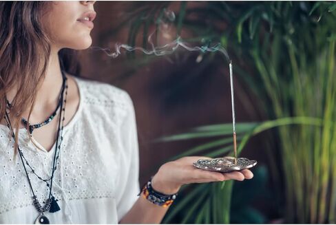 أعواد بخور كوبال بيضاء من المايا (20 عصا)، مصنوعة يدويًا على يد حرفيين مكسيكيين، تدوم طويلاً، اليوغا والتأمل in Kuwait