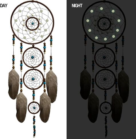 Dream Catcher for Boys Wall Decor Handmade Feather Hanging Decorations Home Ornament Birthday Festival Craft Gift… in Saudi Arabia