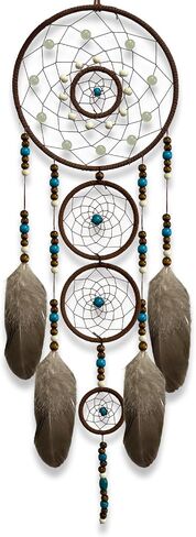Dream Catcher for Boys Wall Decor Handmade Feather Hanging Decorations Home Ornament Birthday Festival Craft Gift… in Saudi Arabia