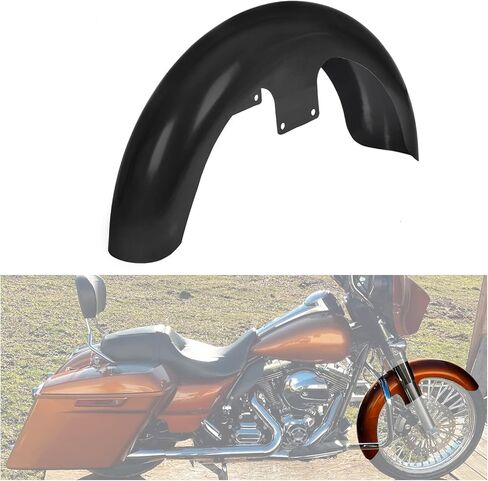 حاجز أمامي ملتف للعجلة مقاس 21 بوصة من HECASA متوافق مع Harley Touring Electra Street Road Glide Custom Baggers Road King FLT FLHT FLHR FLHX FLTR واقي الطين للدراجات النارية in Kuwait