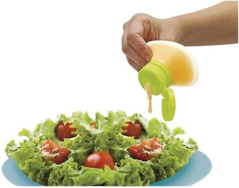 AKOAK 1 Pack Mini Silicone Sauce Extractor Leak Pproof Salad Ketchup Bottle Condiment Container Storage Tool Household Kitchen Vinaigrette Condiment Pot in Saudi Arabia