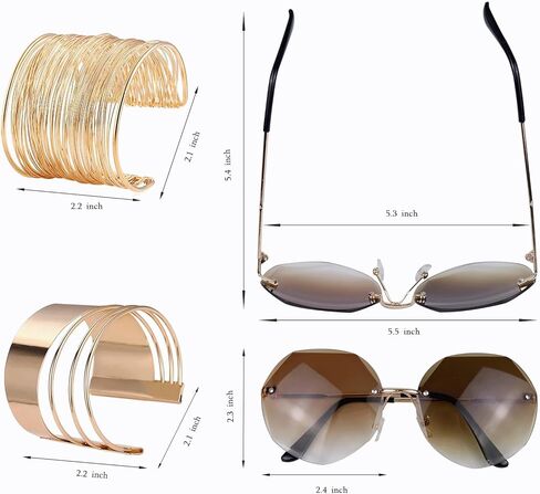 6 Pieces 70s Disco Accessories Set in Saudi Arabia
